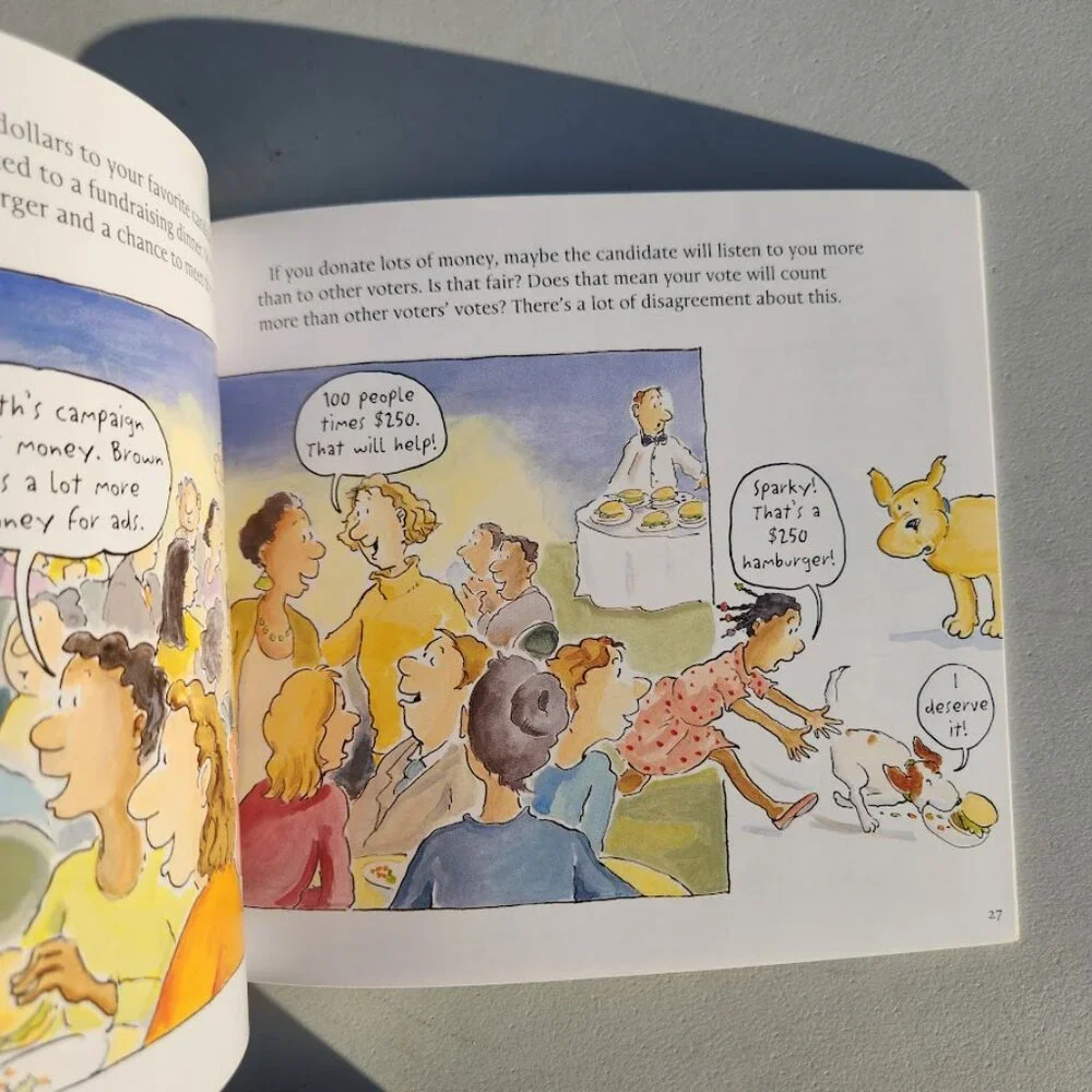 Vote by Eileen Christelow Paperback Book Election Day Comicbook Comic Book  ISBN